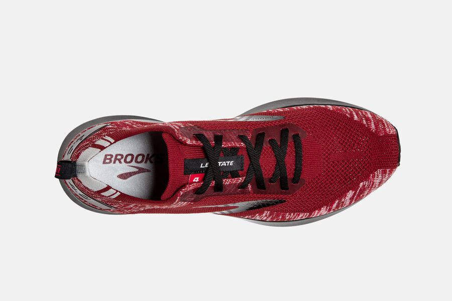 Brooks Levitate 4 Road Running Shoes Mens - Red/Grey/Black - RIAVH-3759